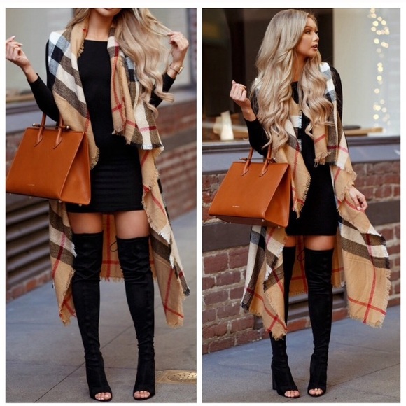 Sample Sale! New Plaid Vest w/ Frayed Ends - Picture 6 of 8